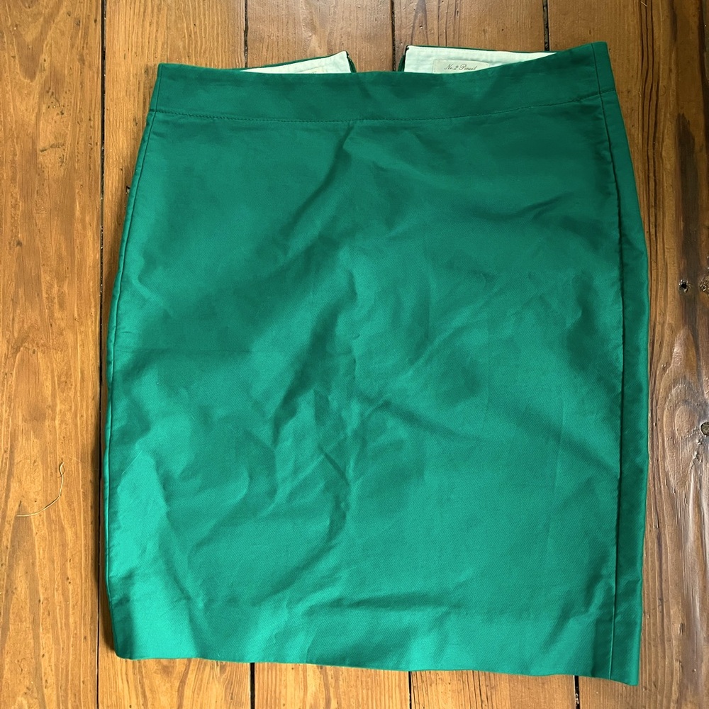 J. Crew no. 2 pencil skirt Kelly green size 6 stretch
